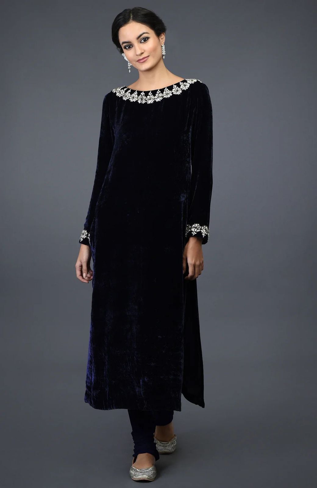 Midnight Blue handembellished 3pc