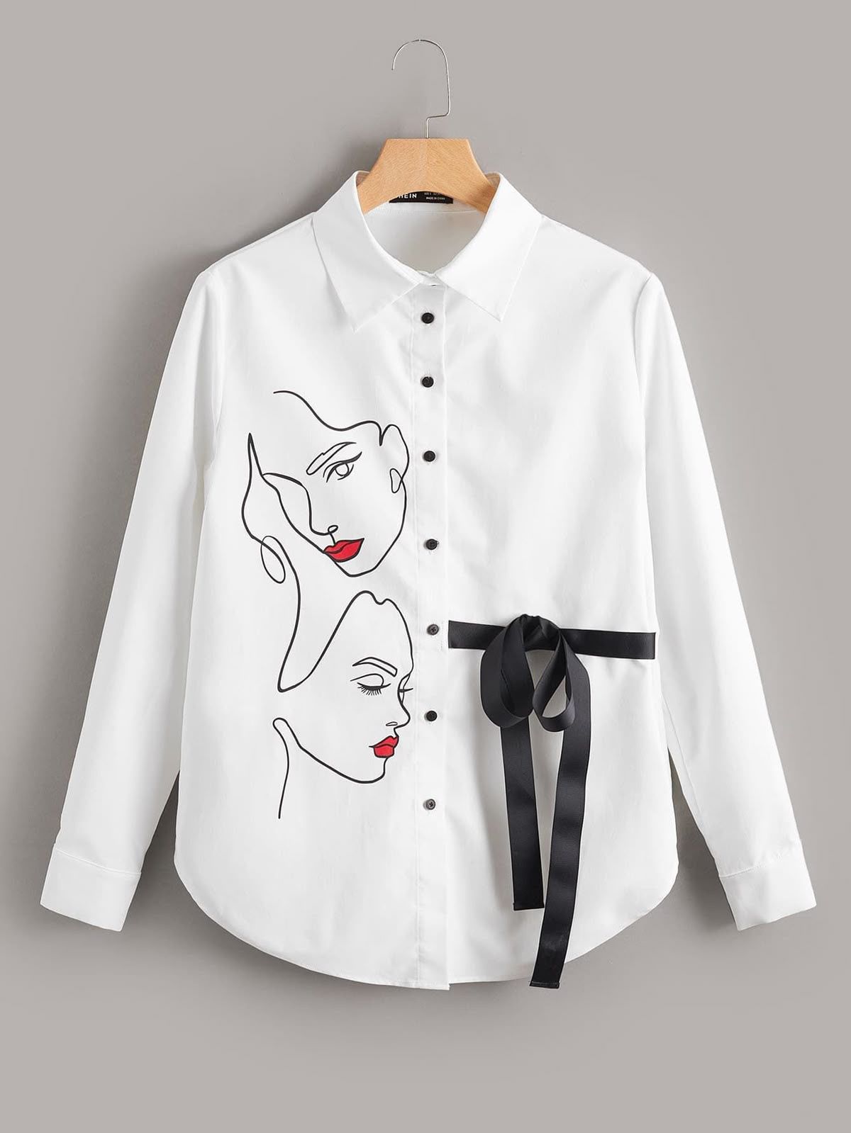 Red Lips Elegance Shirt