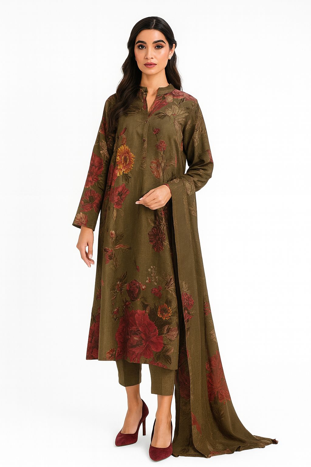 3pc Printed Lawn suit