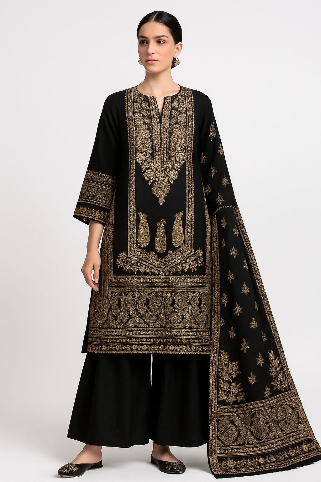 2-Piece Suit Shirt Dupatta