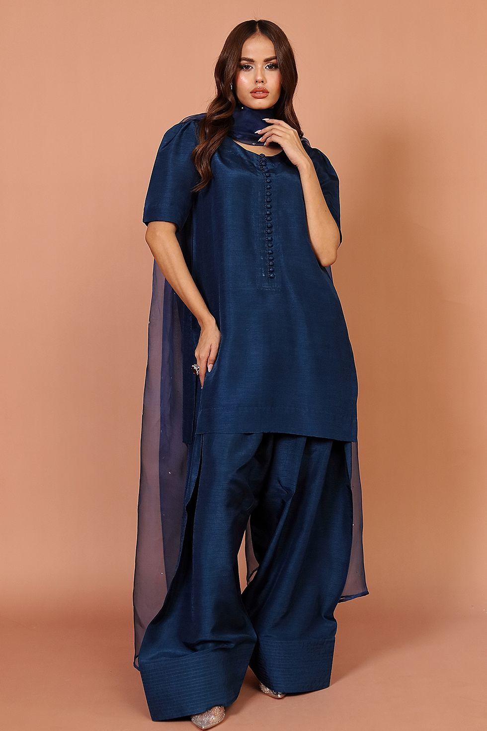Navy Farsi Shalwar Kameez
