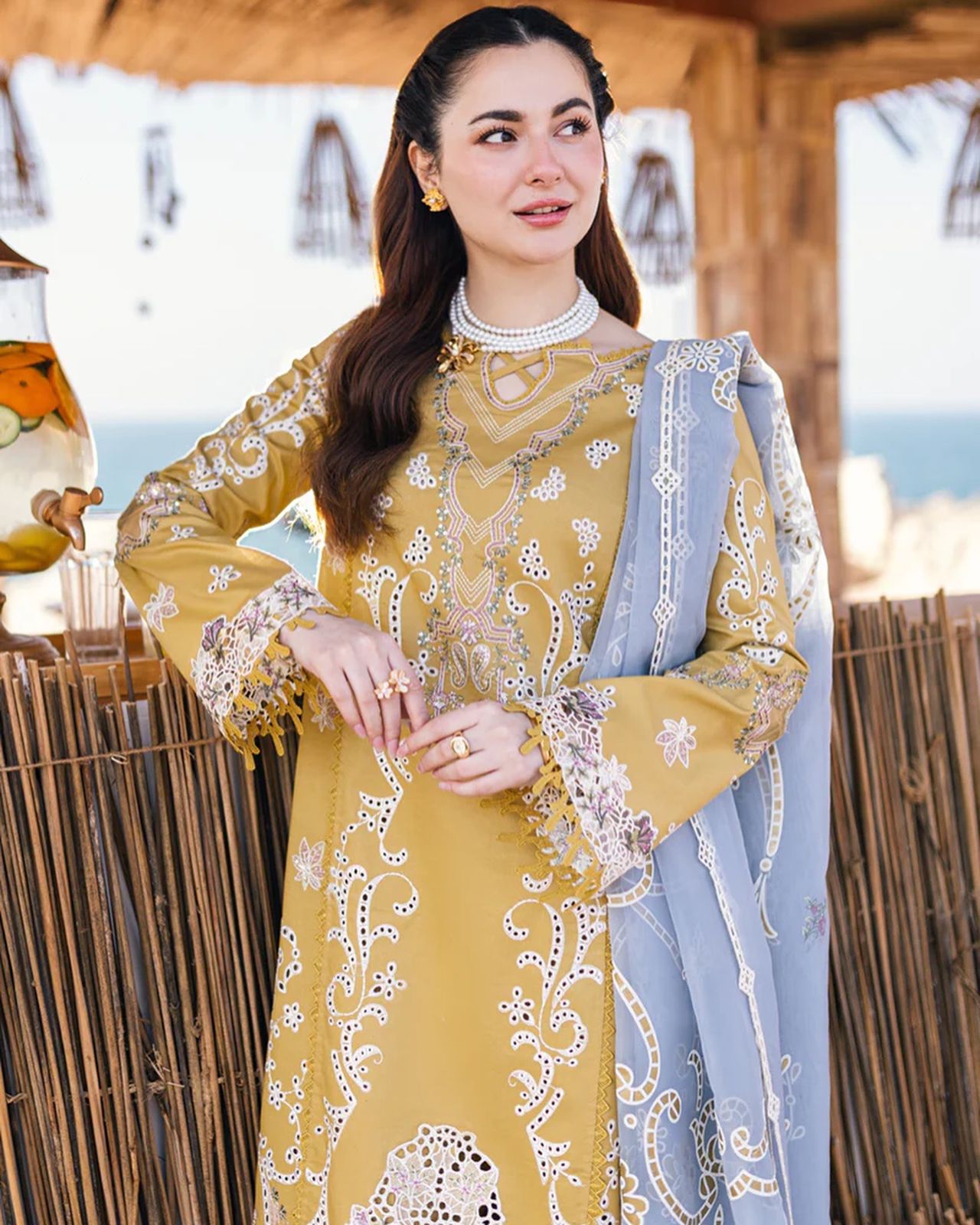 3-pc Luxury Embroidered lawn