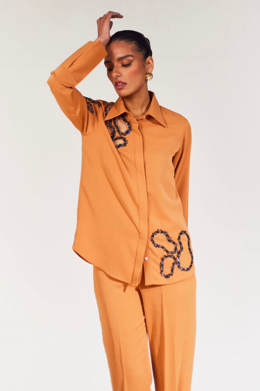 Abstract Beige Co-ord Set