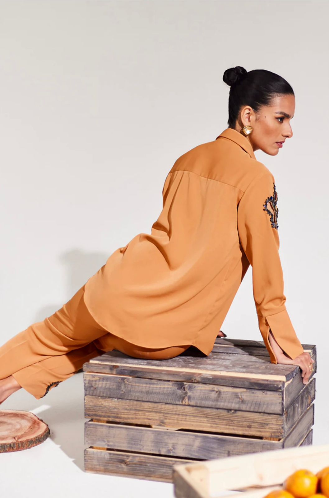 Abstract Beige Co-ord Set
