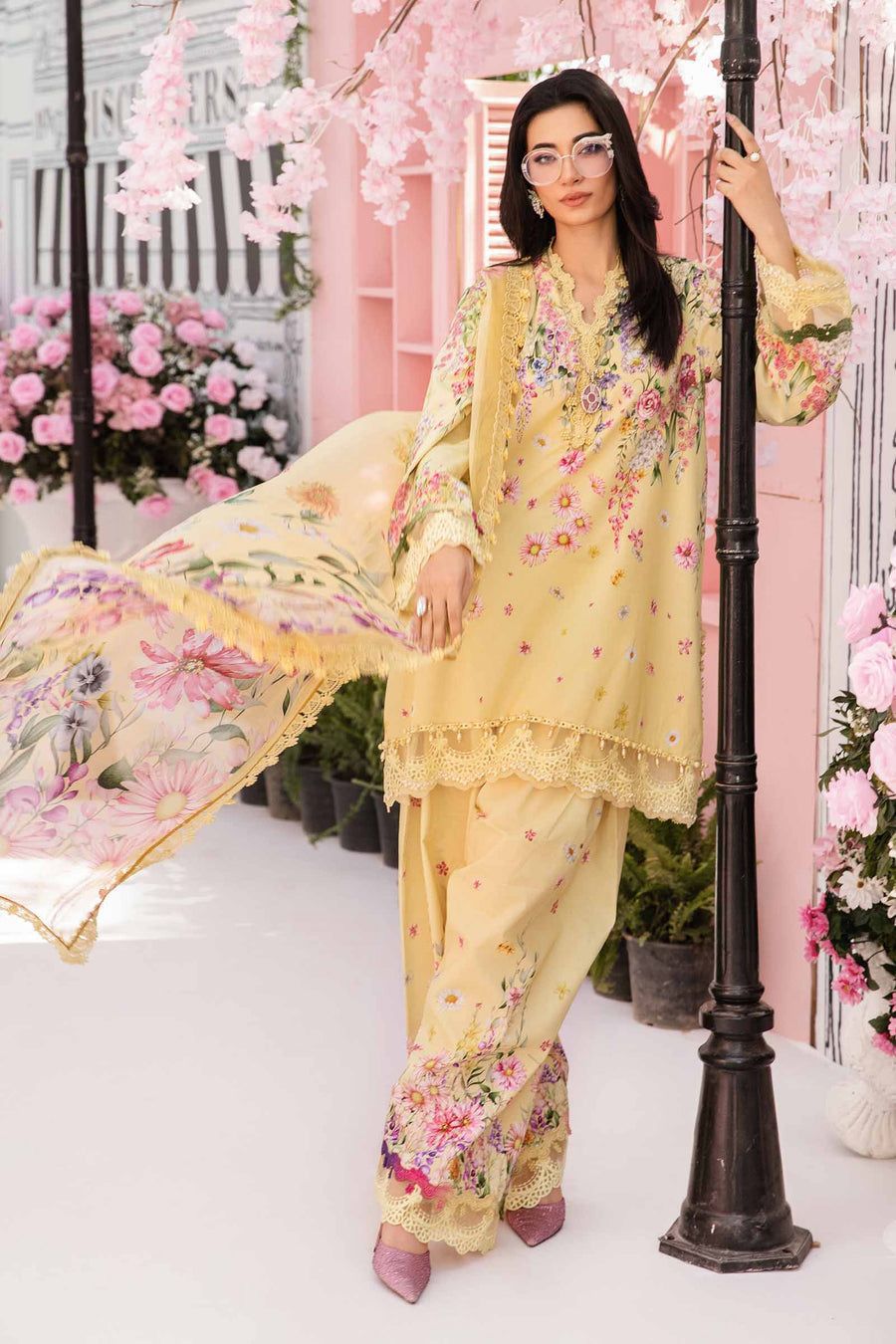 Buttercup Bloom 3pc Lawn Suit