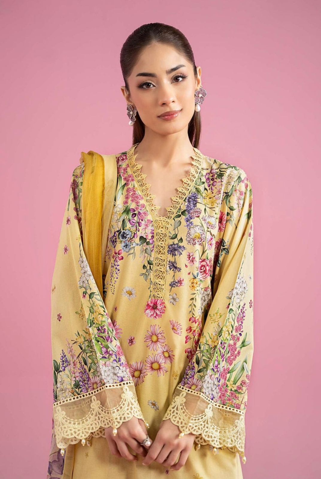 Buttercup Bloom 3pc Lawn Suit