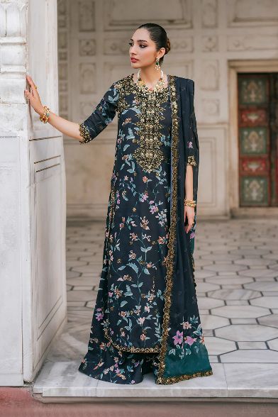 Gilded Flora3pc Lawn Suit