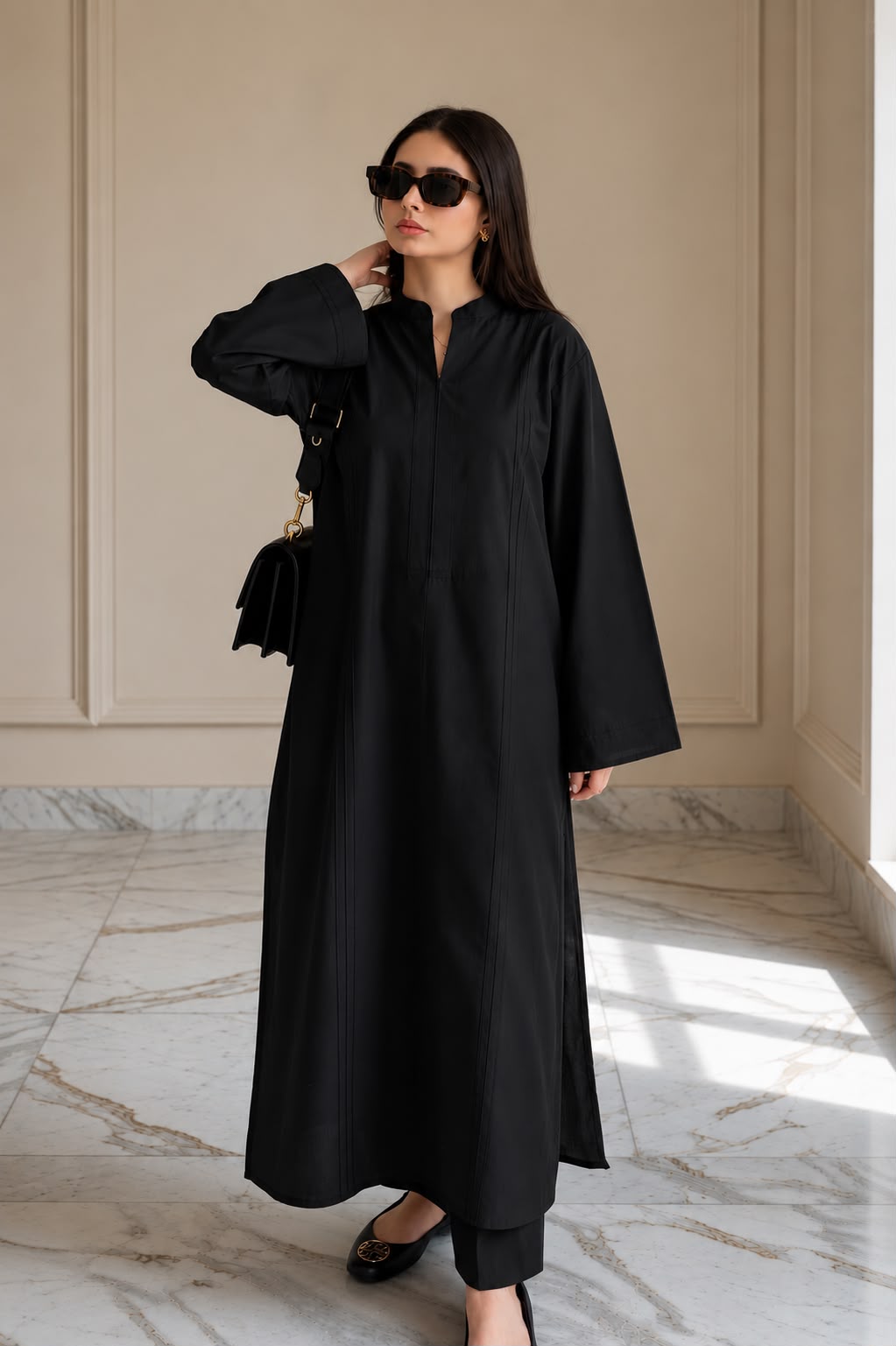 Long Kurta trouser Set for Women