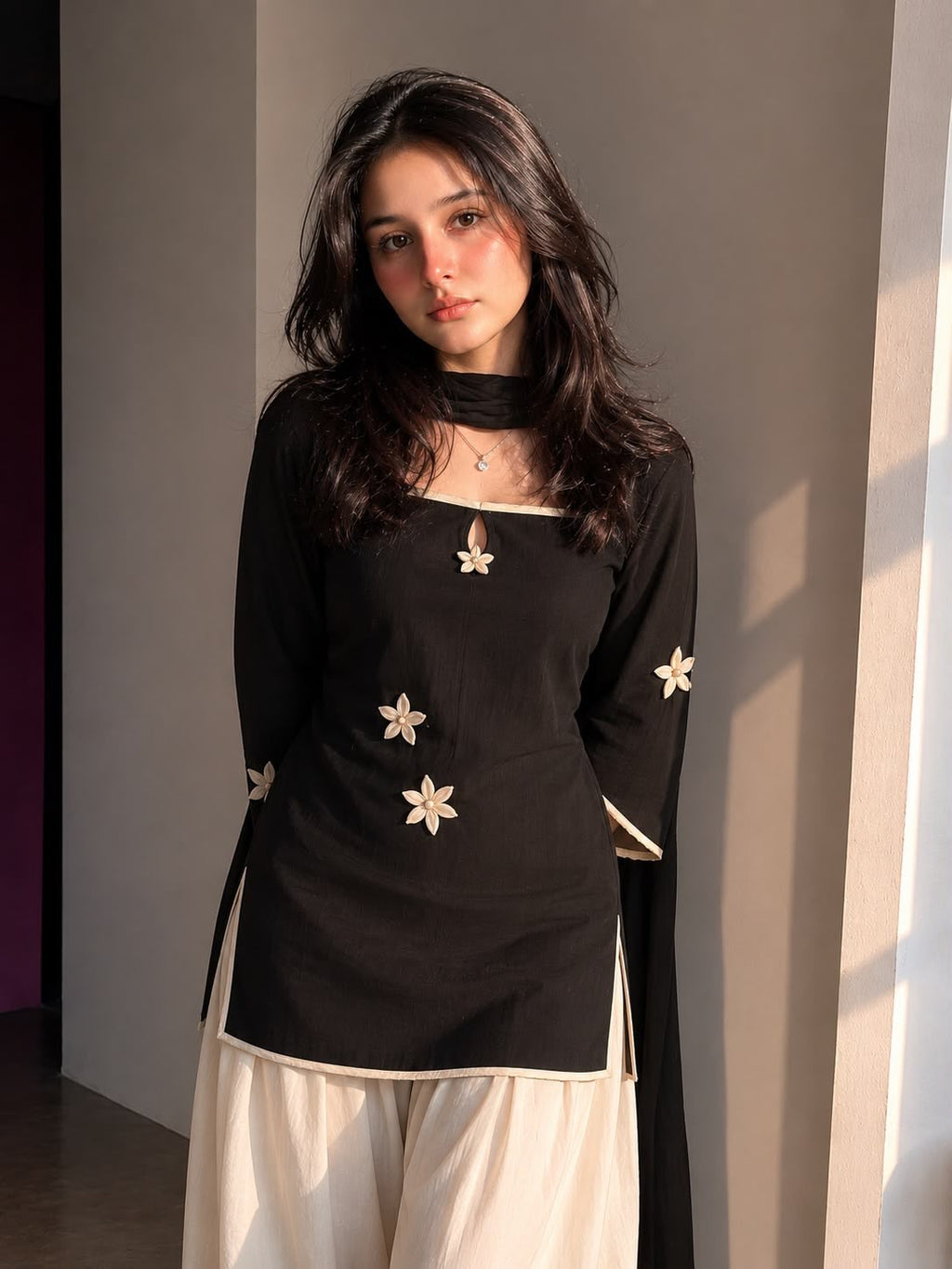 Bloom Kurta & Wide-Leg Palazzo Set
