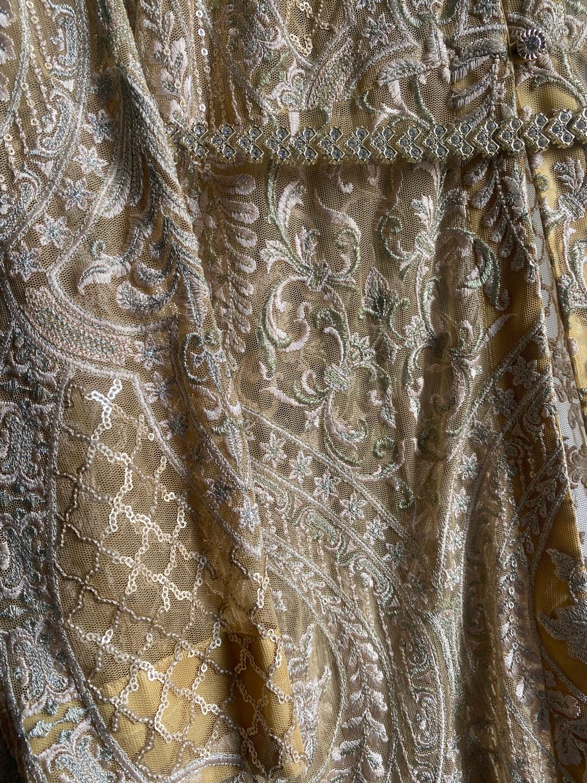 Golden Net Gown