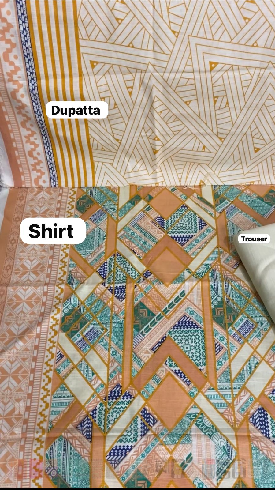 3-piece unstitched ensemble