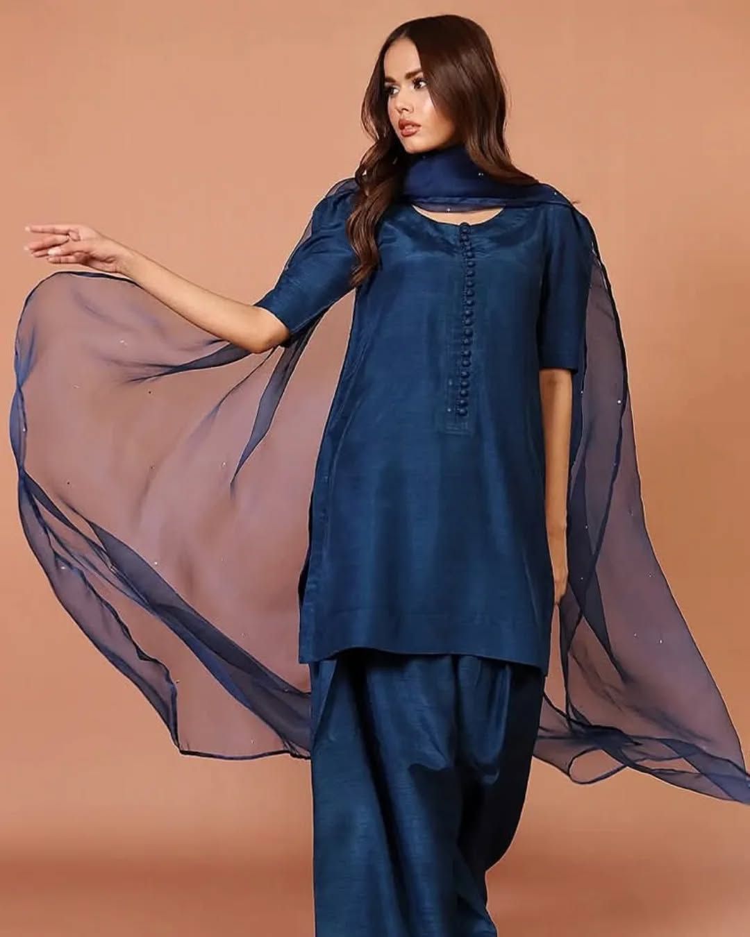 Navy Farsi Shalwar Kameez