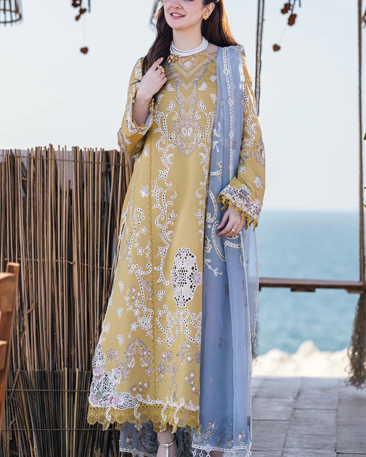 3-pc Luxury Embroidered lawn