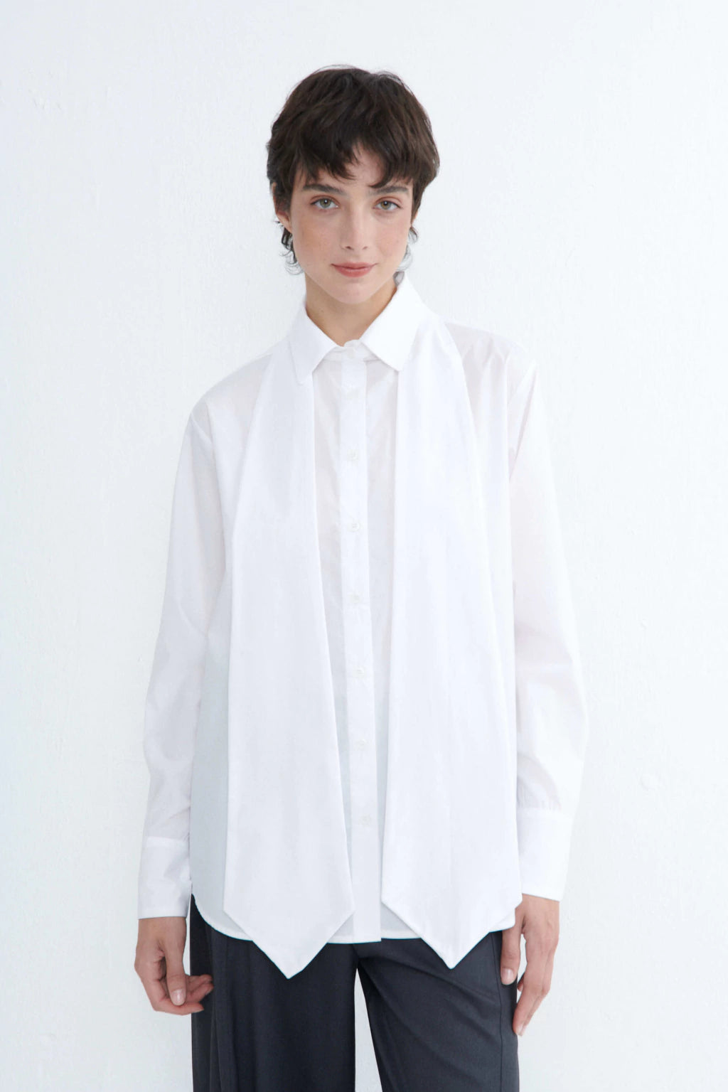 Ivory Bow Shirt