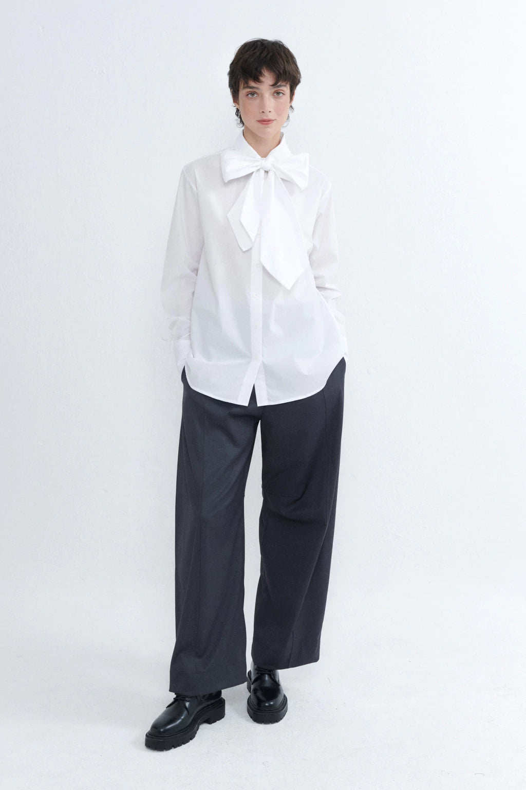 Ivory Bow Shirt