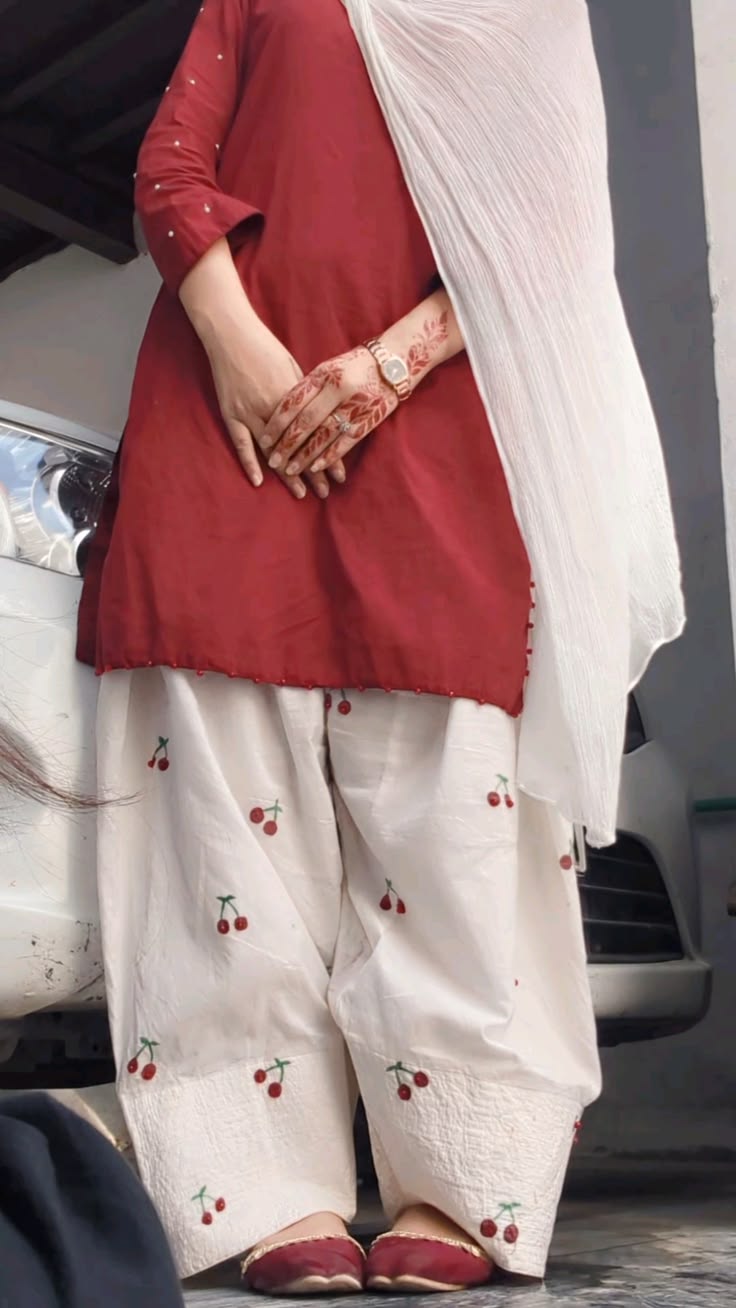 Cherry Pop Farshi Shalwar Set
