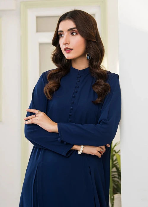 Midnight Blue Solid Dress