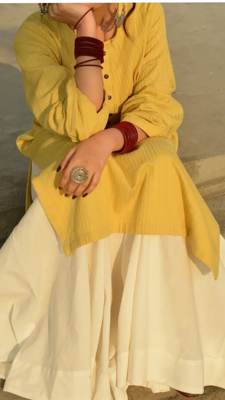 Sunshine Yellow plazzo set