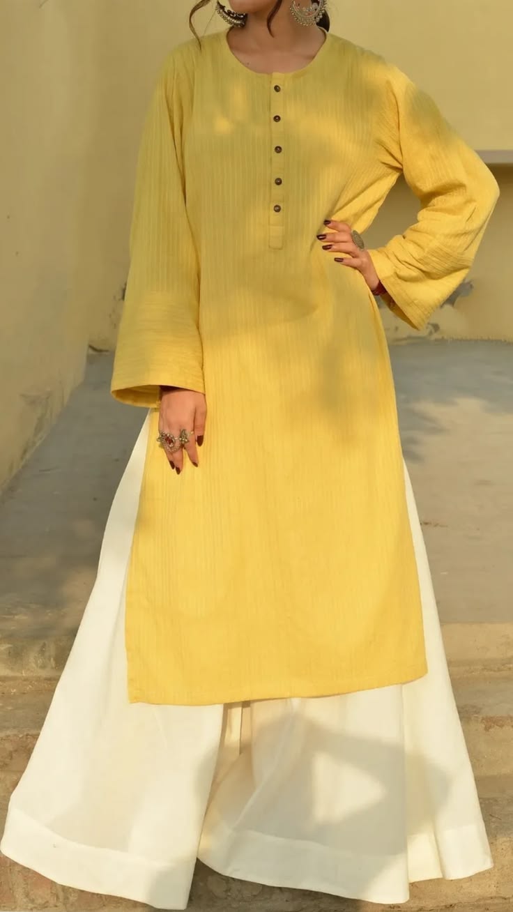 Sunshine Yellow plazzo set