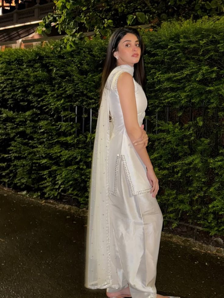 White Embellished Farsi Shalwar 3pc