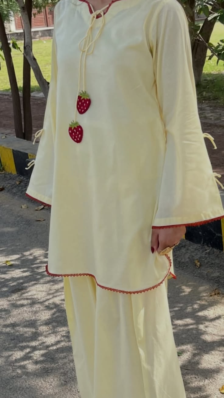 Strawberry Pop Farshi Shalwar Set
