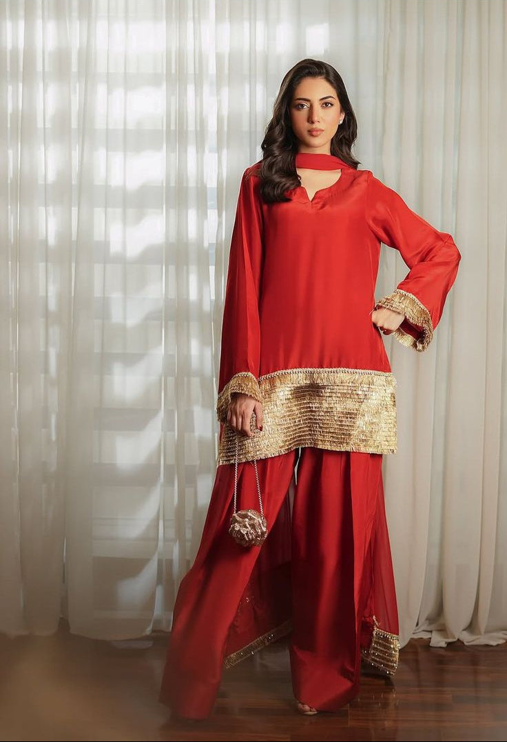 kiran farsi shalwar set 3pc