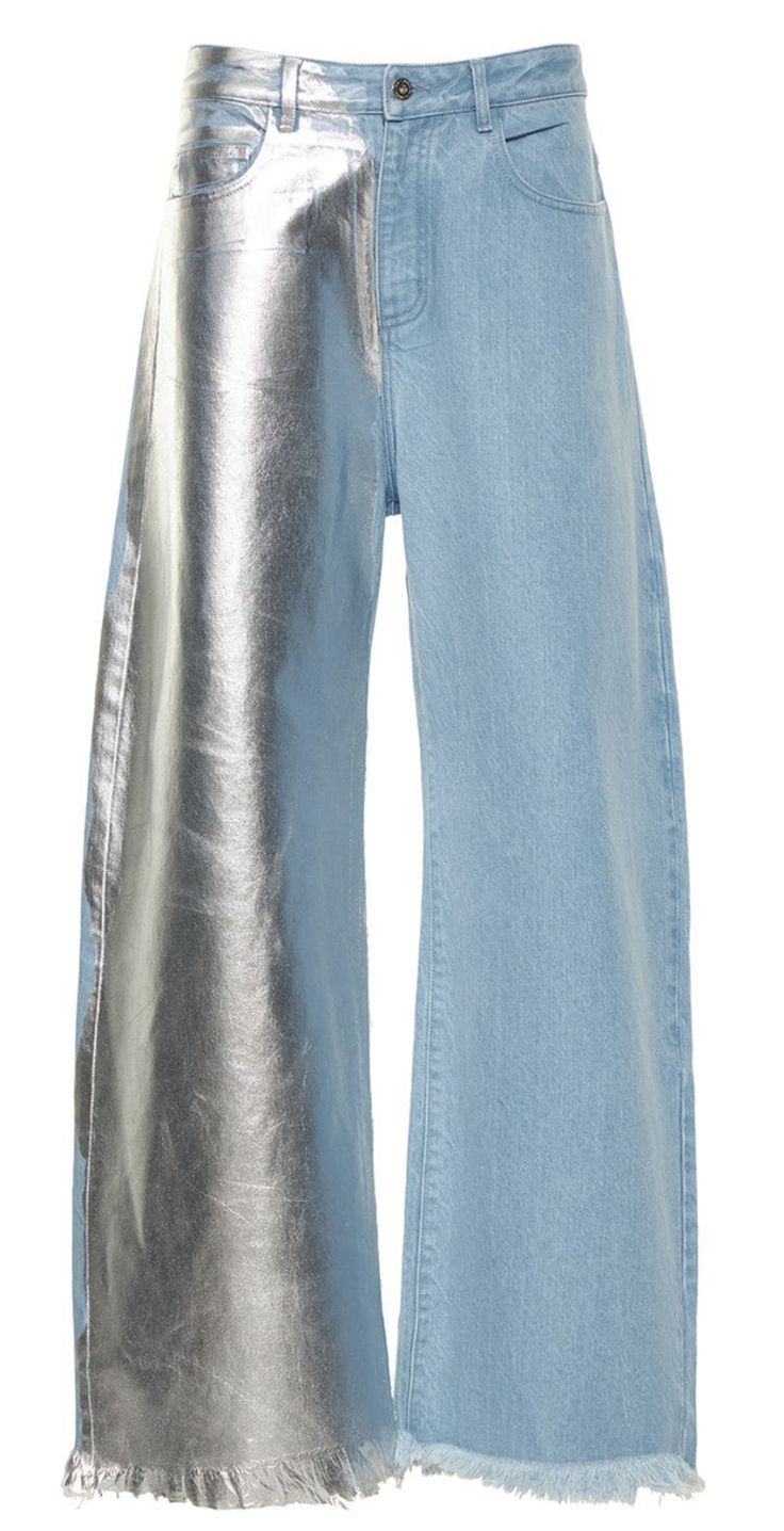 Dual-Tone Statement Jeans