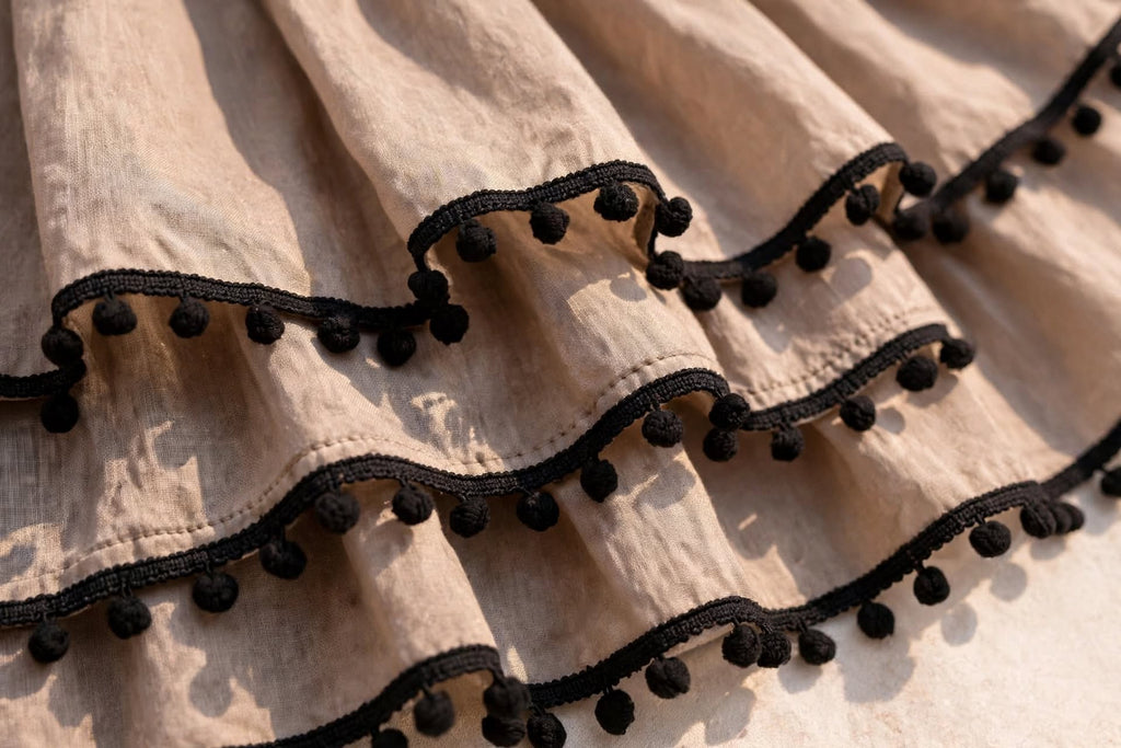 Pom-Pom Maxi Dress