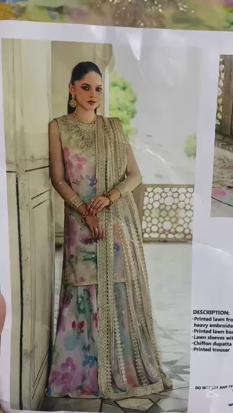 Ethereal Dream 3pc unstitched Lawn Suit
