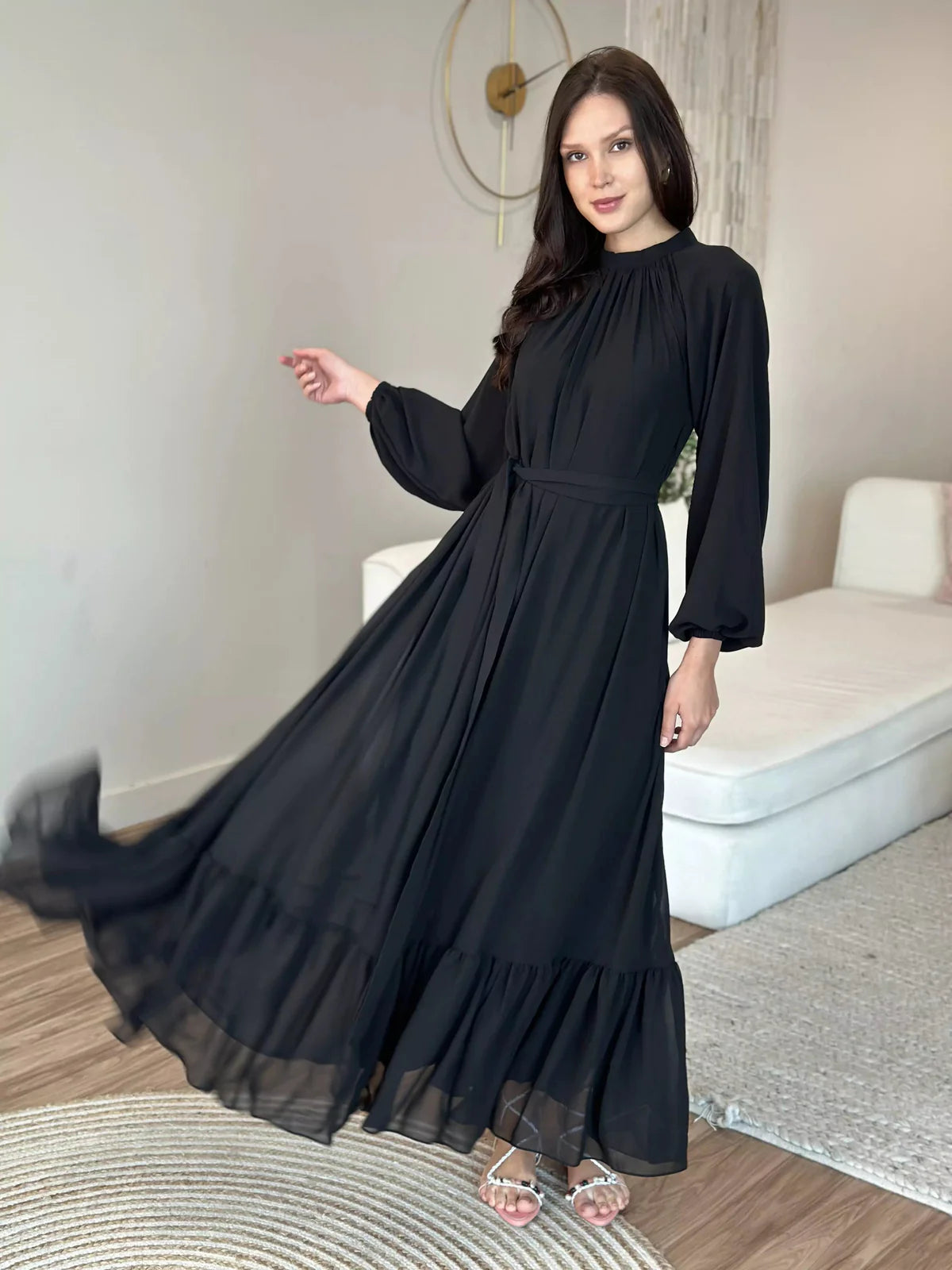 Arial Black Long Dress