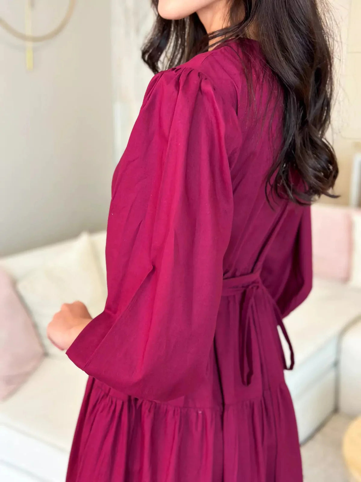 Cardinal Cotton Long Dress
