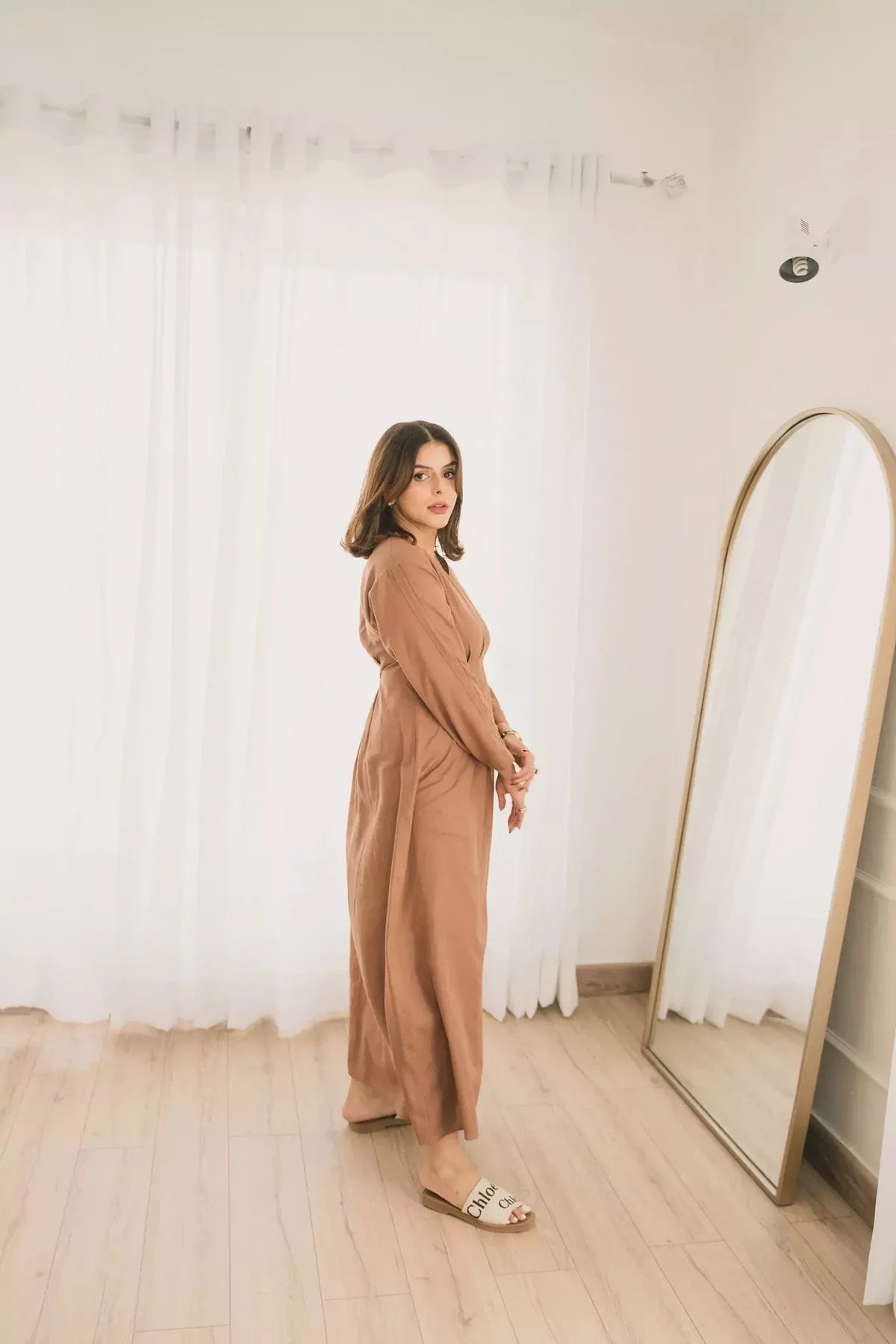 Miry Brown Long Dress