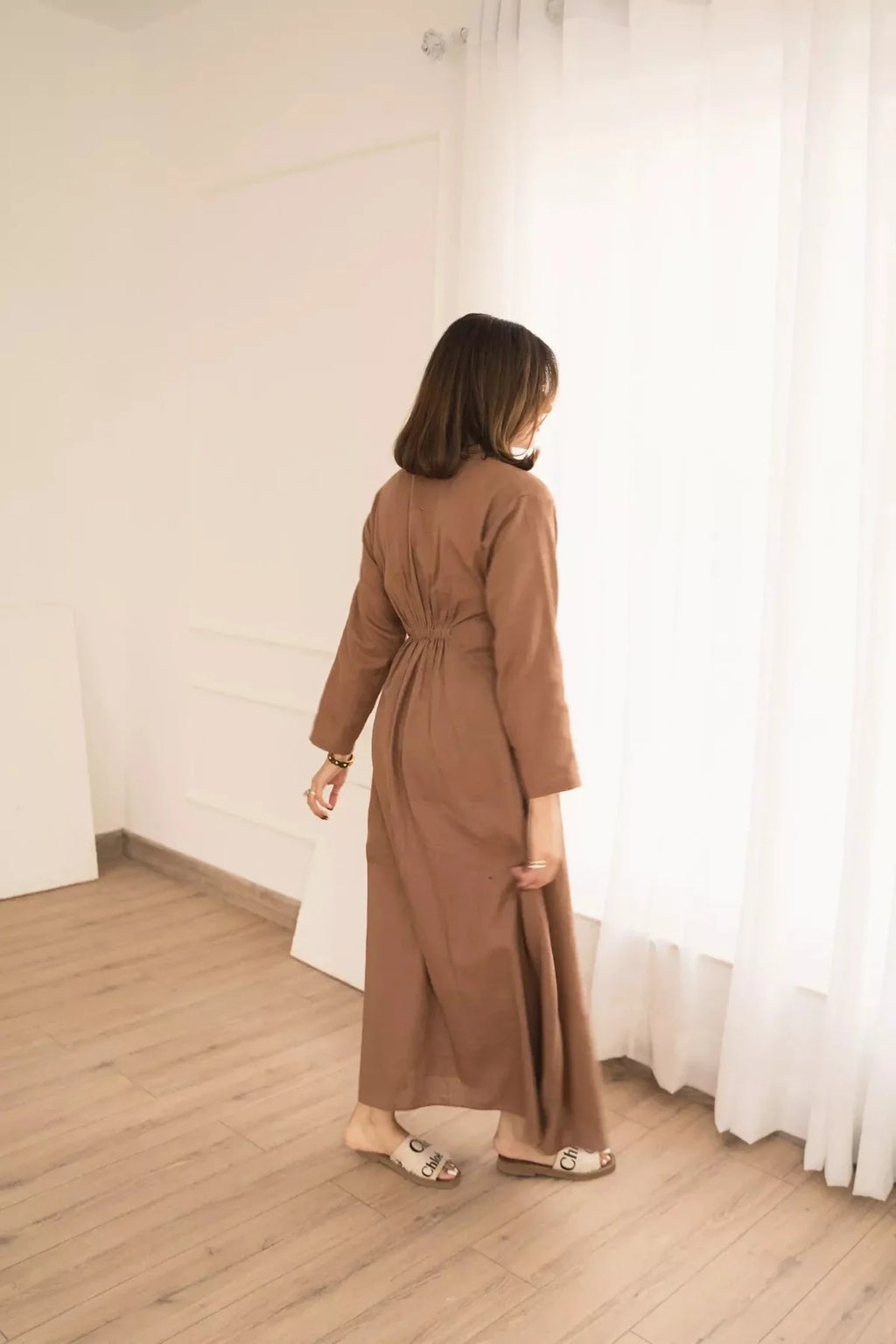 Miry Brown Long Dress
